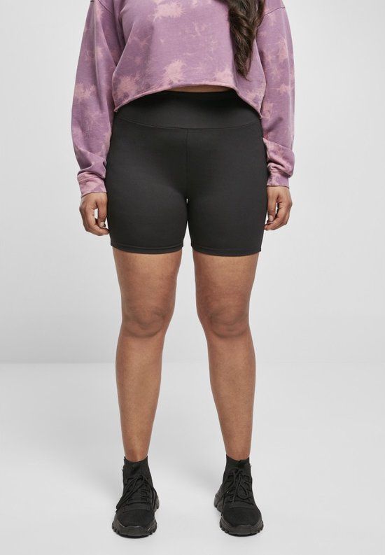 Urban Classics High Waist Cycle Dames Hotpants - zwart - L