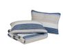 Nautica Katoenen omkeerbaar beddengoed met bijpassende shams, woondecoratie voor alle seizoenen, 100%, Ridgeport Blue, Queen