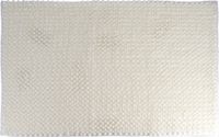 Tendance Badmat microfiber - bolletjes - wit - 50 x 80 cm