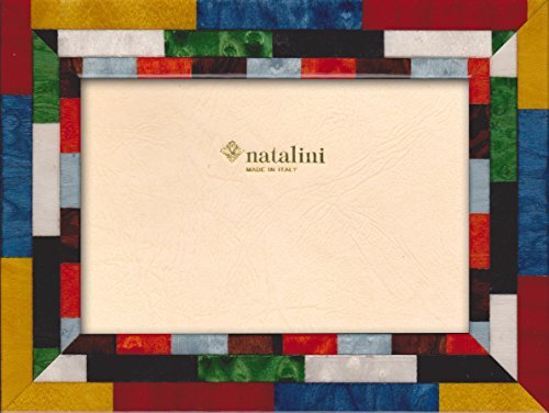 Natalini MIRA ROSSOBG 10X15 fotolijst met ondersteuning voor tafel, Tulipwood, kleurrijk, 10 x 15 x 1,5