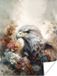 PosterMonkey Poster Arend - Adelaar - Vogel - Bloemen - Natuur - 120x160 cm XXL