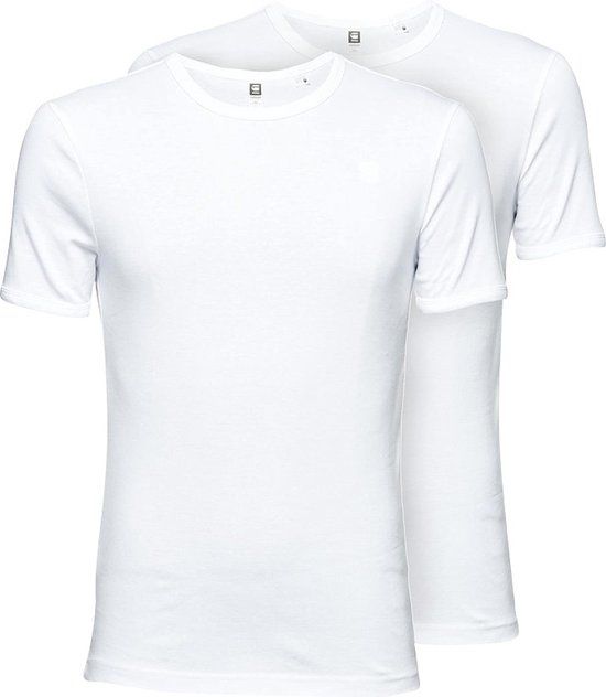 G-Star RAW T-shirt Basic 2 Pack White - Men's Size S