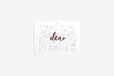 Dailylike Grijze wenskaart, Dear, 9,7 x 7 cm.