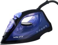 Sokany Stoomstrijkijzer 1600W Keramische Zolen Zwart / Blauw