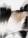 Poster de jardin - Paillettes - Abstrait - Or - Plumes - Toile de jardin - 120x160 cm