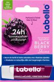 Labello Lippenbalsem Blister Blackberry Shine - 4 x - Voordeelverpakking