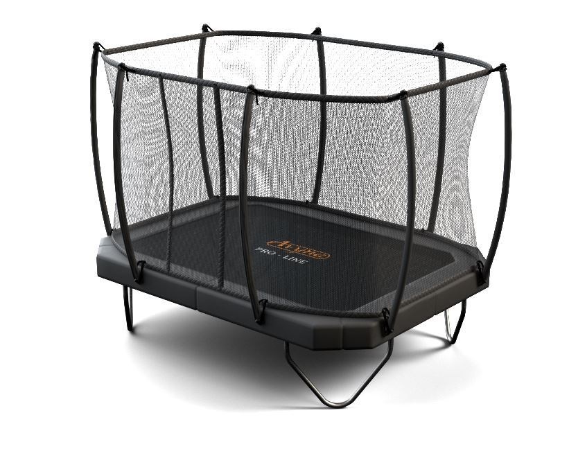 Avyna Pro-Line rechthoekige trampoline met veiligheidsnet - luxe