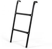 Merkloos Relaxdays Trampoline ladder, 76 x 38 cm (h x b), om op te hangen, 2 treden, tuinladder, universeel, staal, zwart