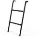 Merkloos Relaxdays Trampoline ladder, 76 x 38 cm (h x b), om op te hangen, 2 treden, tuinladder, universeel, staal, zwart