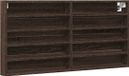 vidaXL Vitrinekast - 100x8,5x50 cm - Hout - Bruin Eikenkleurig
