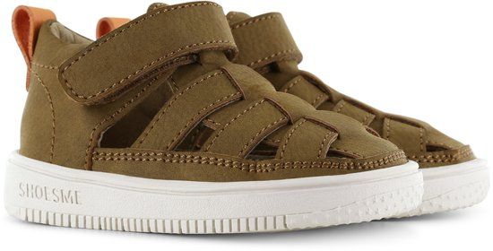 Shoesme Cognac Sandaaltje - Sandalen Kind - Jongens - Cognac - Microleer - Maat 22