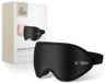 Tech-Protect - Masque de sommeil - Méditation - Masque de voyage - Mousse à mémoire de forme - Noir mat