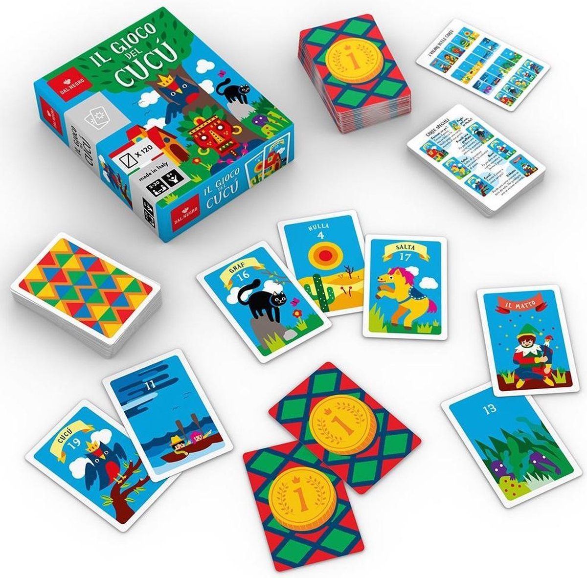 Dal Negro Cucu Kaartspel - 120 Stuks - Blauw
