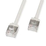 Roline 21.15.4501 RJ45 Netwerkkabel, patchkabel CAT 6A U/FTP 1 m Grijs Folie afscherming 1 stuk(s)