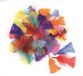 GLOREX 6 3822 300 decoratieve veren, gesneden, bont 8-14cm, 14g, meerkleurig