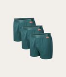 Undiemeister Losse Boxershort Heren - Misty Forest (Groen) - 3-Pack - Tencel - Zijdezacht - Ademend - Anti-Bacterieel & Naadloos Ondergoed - Premium Onderbroeken Heren - Maat S