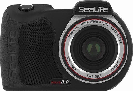 SeaLife Micro 3.0 WiFi 64GB 4K Onderwatercamera - Zwart
