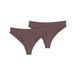 PUMA Puma Women Microfiber Brazilian Briefs 2p dames string slipjes