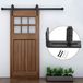 Dailygoods - Guide de sol, Entièrement réglable - Acier au carbone - Fixations de porte - Portes coulissantes - Installation facile - Noir