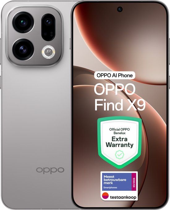 OPPO Find X9 5G 12+512GB Titanium Grey - Extra Garantie