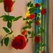 20 lampes roses LED avec minuterie, 2 mètres de long, guirlande de fleurs artificielles
