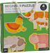 Petit Collage Babydieren Boerderij Puzzel