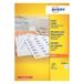 Avery DP080-100 Etiketten Rechthoek Permanent Wit 105 x 70 mm 800 stuks