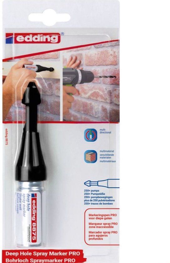 Edding Marker diepe gaten E-8875 PRO - Zwart