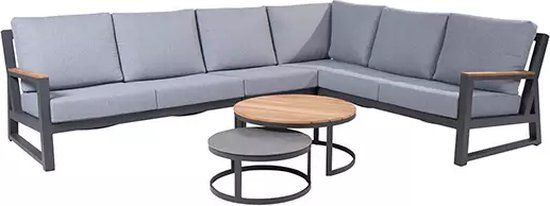 4 Seasons Outdoor Gigi Stonic Loungeset Grijs Antraciet