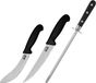 Samura BUTCHER Set de 2 couteaux de cuisine : couteau à désosser, couteau de boucher et fusil d'affûtage (sac inclus) SBU-0230