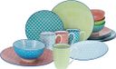 CreaTable Mediterrane serviesserie 16-delig Aardewerk Kleurrijk