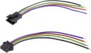 TRU COMPONENTS TC-6649232 Connecteur femelle avec câble Nombre total de pôles : 2 Pas : 2,50 mm 1 jeu