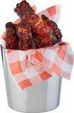 Serving APS RVS serveeremmertje snack holder - ø8.5 x h8.5 cm - Set van 2 stuks