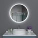 Xellanz Giro Miroir Rond LED avec Chauffage de Miroir 60 cm - Dimmable