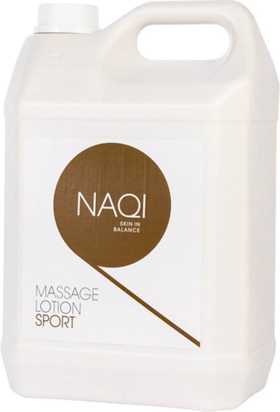 NAQI&#174; Massage lotion Sport 5l - hypoallergeen - olierijk - langdurige (sport) massages - huidverzorgend - waterafwasbaar