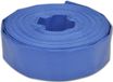 vidaXL - Tuyau - plat - 1,5'' - 100 m - PVC - Bleu
