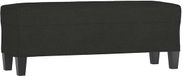 vidaXL - Bankje - 100x35x41 cm - stof - zwart