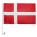 AZ FLAG Autovlag Denemarken 45x30 cm Mesh Polyester Zuignap
