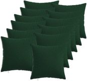 vidaXL - Kussensloop - Donkergroen - 40 x 40 cm - Katoensatijn - 12 stuks