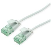 ROLINE Recycled Material RM UTP Patchkabel Kat6A/Kl.EA SLIM grijs 0.5m