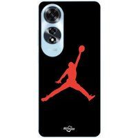 Oppo Etui Jordan logo 23 nike basketbal kleur rood Maniacase