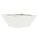 VidaXL Plantenbak Staal Wit 35 x 35 x 15 cm
