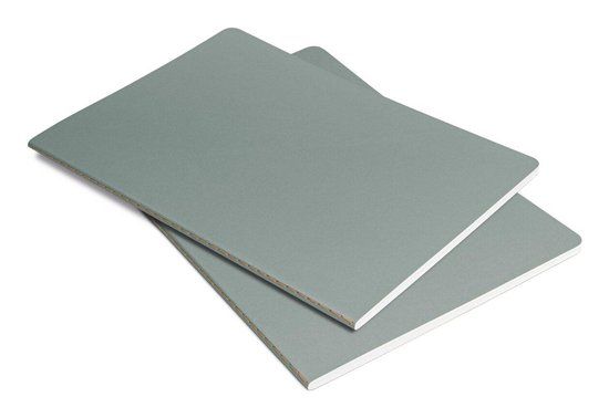 Sigel LS300 Notitieboekje Linescape Softcover 2 stuk(s) DIN A5 Geruit Lichtgrijs, Neon-oranje