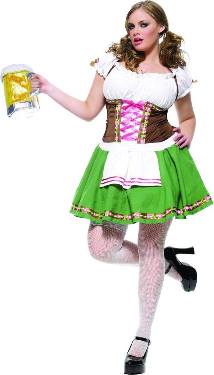 Vegaoo Beierse kostuum voor vrouwen - Verkleedkleding - XXL - groen - polyester - 0714718394497