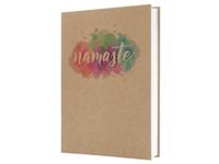 SIGEL Notitieboek Jolie Pure A5 kraft Pure Namaste lijn hardcover 192 pagina's 100 grams bruin