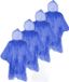 Makito Western Europe Poncho de pluie jetable - Lot de 15x pièces - Bleu - Taille unique - Avec capuche