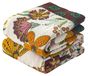 Couverture boho en coton biologique, avec imprimé floral, 152x203 cm