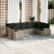 Maison Exclusive - Ensemble de jardin, 9 pièces, avec coussins, en polyrotin gris clair