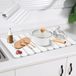 Tapis de séchage pliable - Tapis de séchage de cuisine - Séchage d'évier - Super absorbant - 60 x 39 cm - Blanc