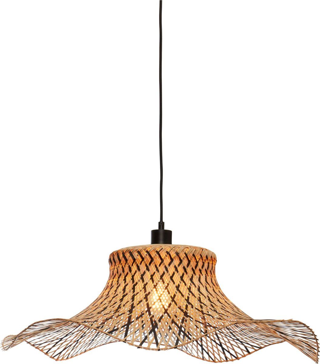 GOOD&MOJO Hanglamp Ibiza - Bamboe/Zwart - 65x65x20cm - Bruin